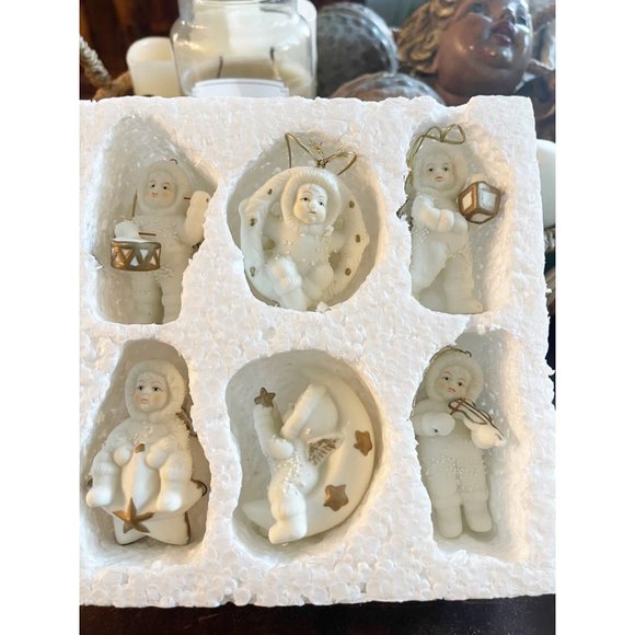 Vintage Snow Babies Set of Angel Ornaments - Picture 4 of 6